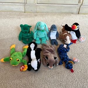 Ty Beanie Baby Lot of 9!